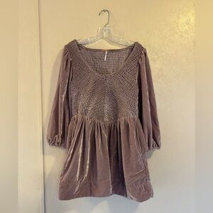 NWOT Free People Farrier Velvet Mini Dress sz XS